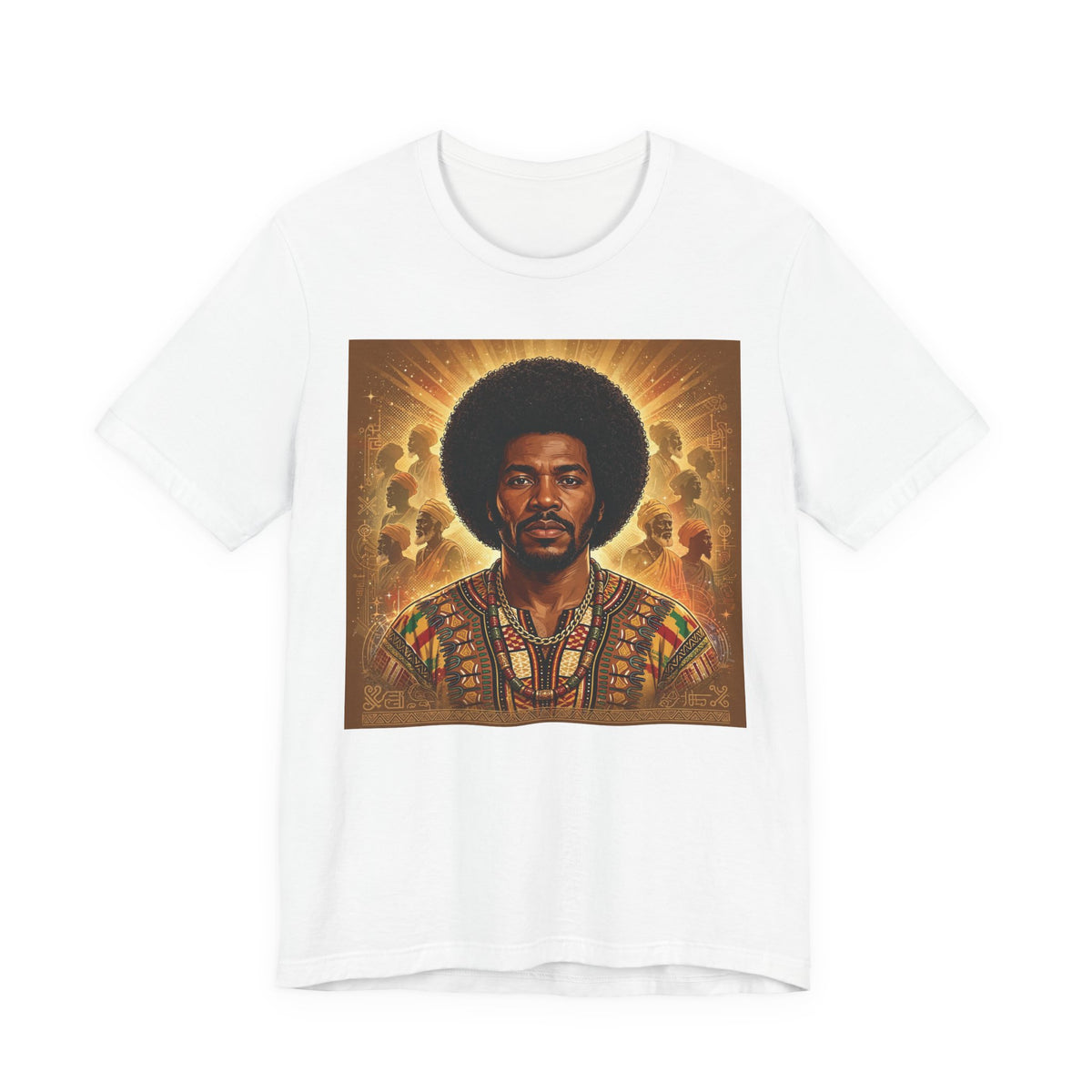 Ancestral King Afrocentric T-Shirt-Black Heritage Shirt.