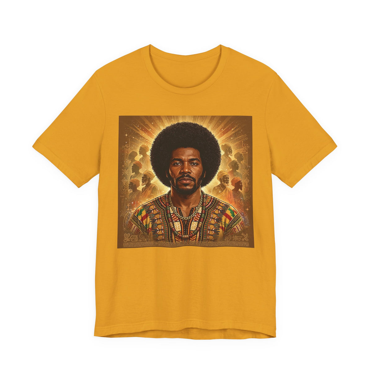 Ancestral King Afrocentric T-Shirt-Black Heritage Shirt.