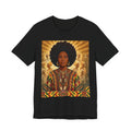 Afro Queen Crowned Heritage T-Shirt-Black History Ancestors Tee