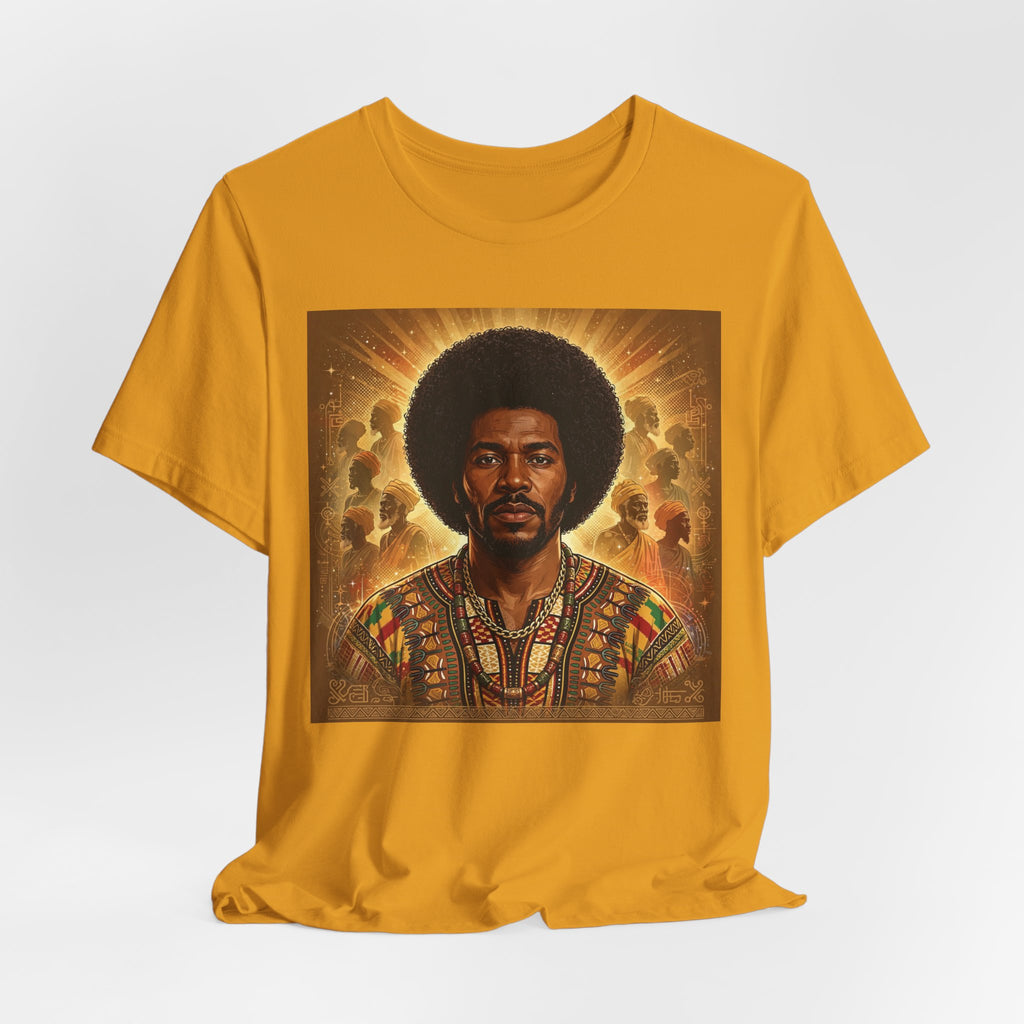 Ancestral King Afrocentric T-Shirt-Black Heritage Shirt.