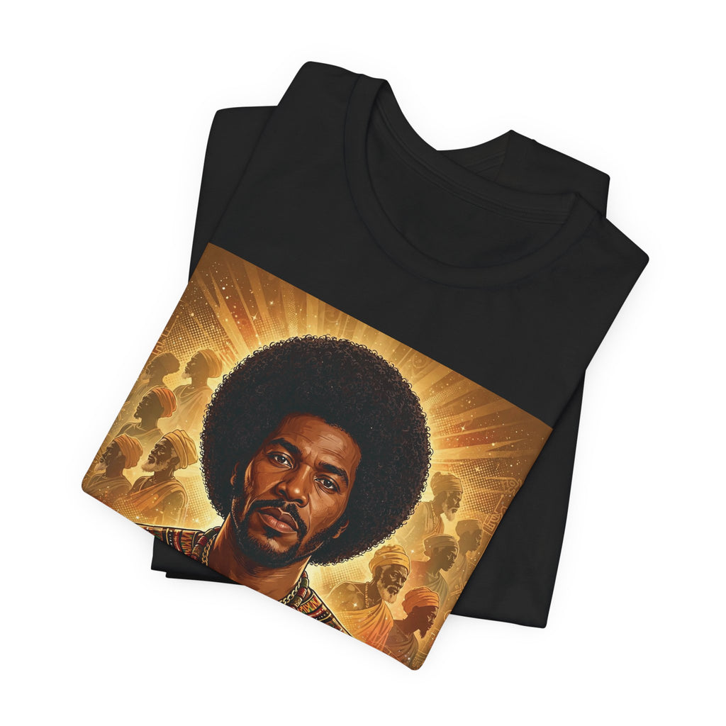 Ancestral King Afrocentric T-Shirt-Black Heritage Shirt.