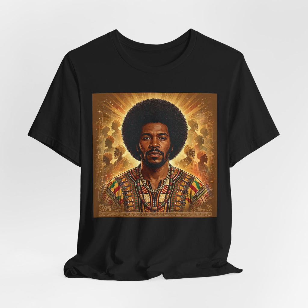 Ancestral King Afrocentric T-Shirt-Black Heritage Shirt.